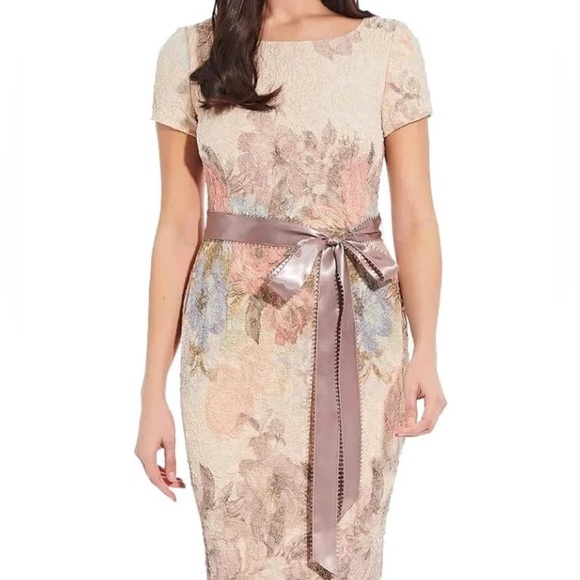 Adrianna Papell Floral Lace Maxi Dress - Picture 3 of 3